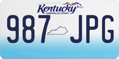KY license plate 987JPG