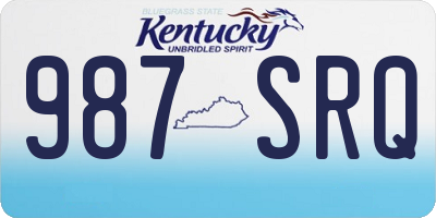KY license plate 987SRQ