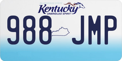 KY license plate 988JMP