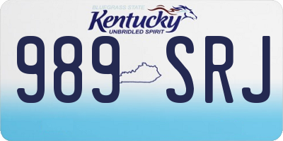 KY license plate 989SRJ