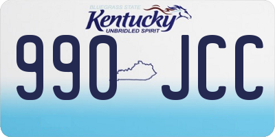 KY license plate 990JCC