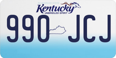 KY license plate 990JCJ