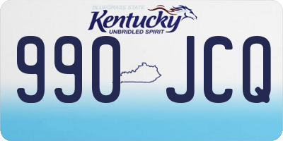 KY license plate 990JCQ