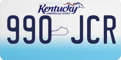 KY license plate 990JCR