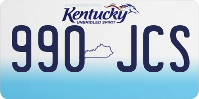 KY license plate 990JCS