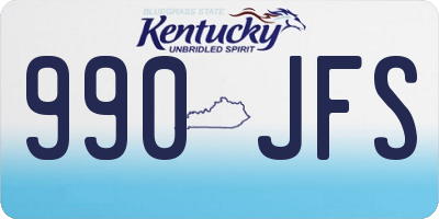 KY license plate 990JFS