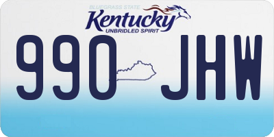 KY license plate 990JHW