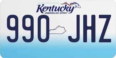KY license plate 990JHZ