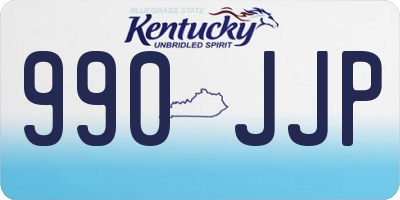 KY license plate 990JJP