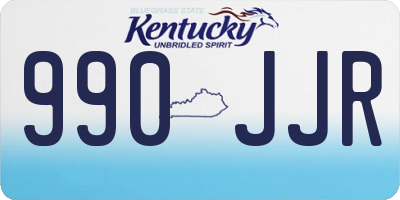 KY license plate 990JJR