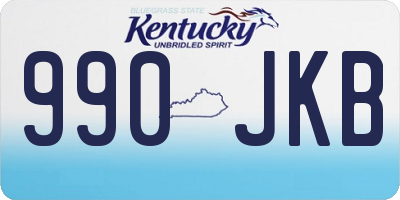 KY license plate 990JKB