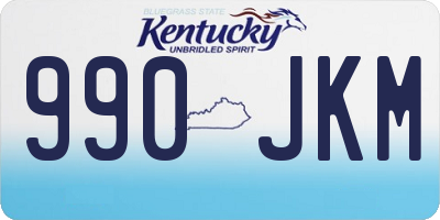 KY license plate 990JKM