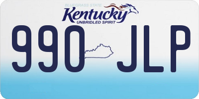KY license plate 990JLP