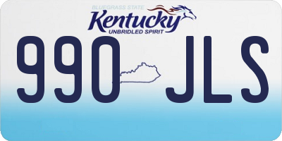 KY license plate 990JLS
