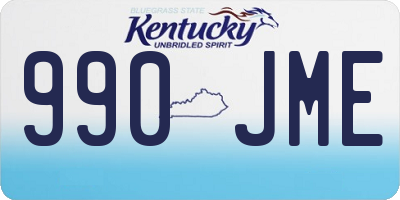 KY license plate 990JME