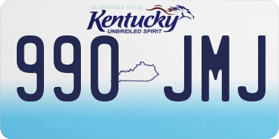 KY license plate 990JMJ