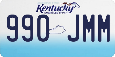 KY license plate 990JMM