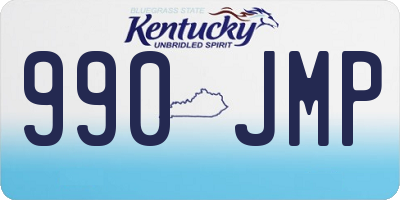 KY license plate 990JMP