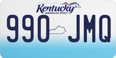 KY license plate 990JMQ