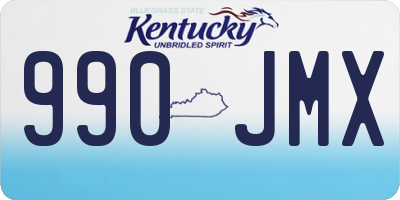 KY license plate 990JMX
