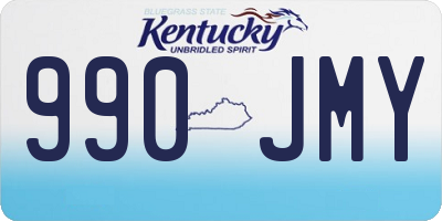 KY license plate 990JMY