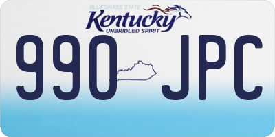 KY license plate 990JPC