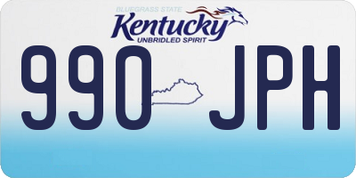 KY license plate 990JPH