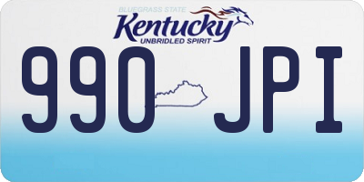 KY license plate 990JPI