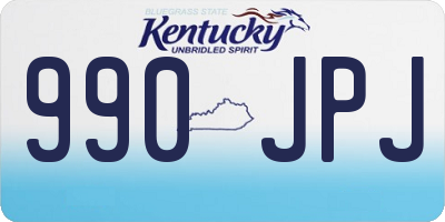 KY license plate 990JPJ