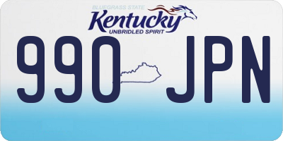 KY license plate 990JPN