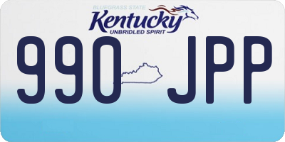 KY license plate 990JPP