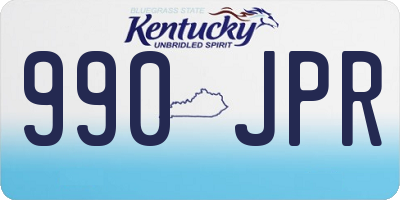 KY license plate 990JPR