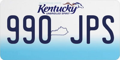 KY license plate 990JPS