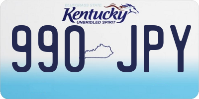 KY license plate 990JPY