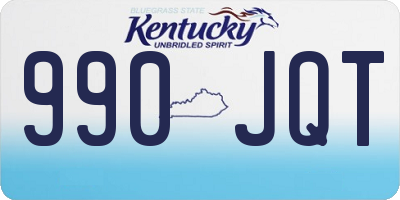 KY license plate 990JQT