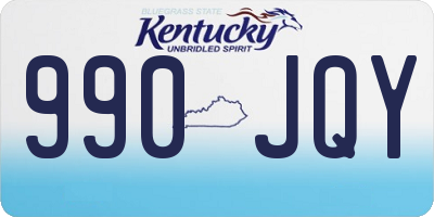 KY license plate 990JQY