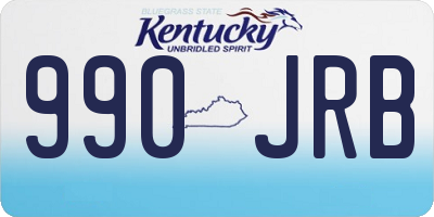 KY license plate 990JRB