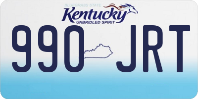 KY license plate 990JRT