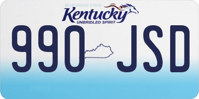 KY license plate 990JSD