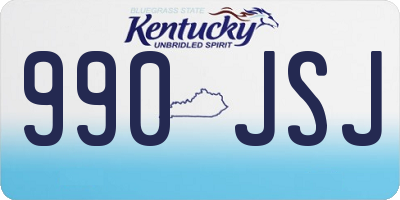 KY license plate 990JSJ