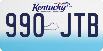 KY license plate 990JTB