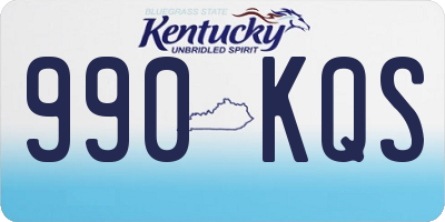 KY license plate 990KQS