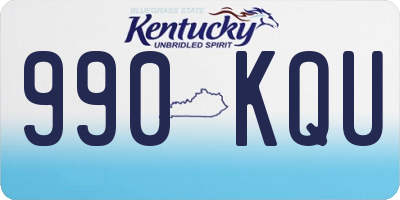 KY license plate 990KQU