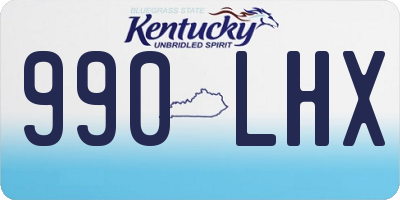 KY license plate 990LHX