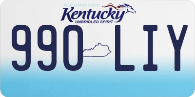KY license plate 990LIY