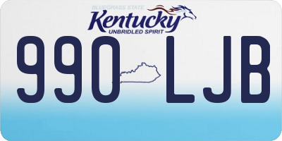 KY license plate 990LJB