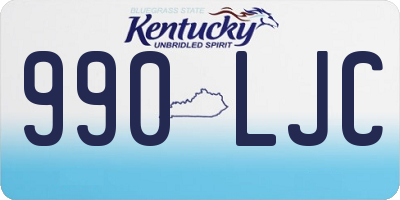 KY license plate 990LJC