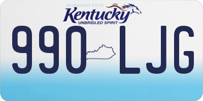 KY license plate 990LJG