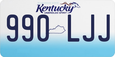 KY license plate 990LJJ