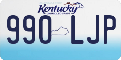 KY license plate 990LJP